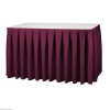 JUPE DE TABLE PLISSE BORDEAUX dans BUFFET