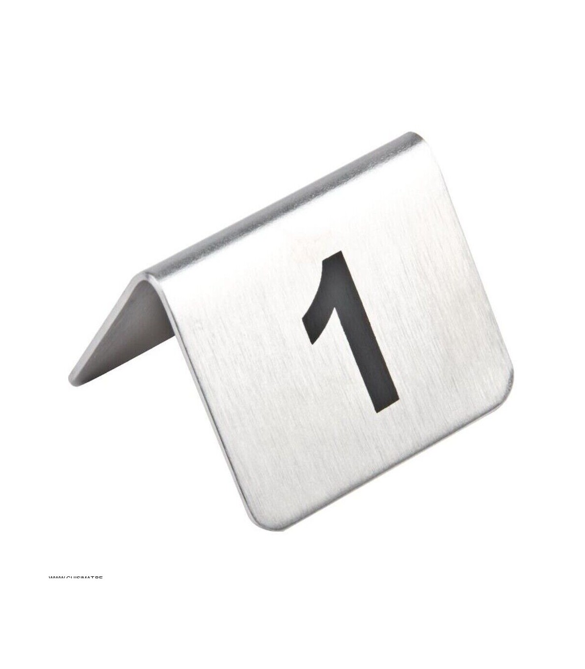 NUMEROS DE TABLE INOX 11-20 CUISIMAT dans SUPPORTS DE PRESENTATION