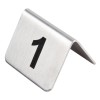 NUMEROS DE TABLE INOX 11-20 CUISIMAT dans SUPPORTS DE PRESENTATION