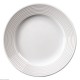 ASSIETTE A BORD LARGE Ø 25 CM PRIX PAR 12 PCS  OLYMPIA LINEAR PORCELAINE