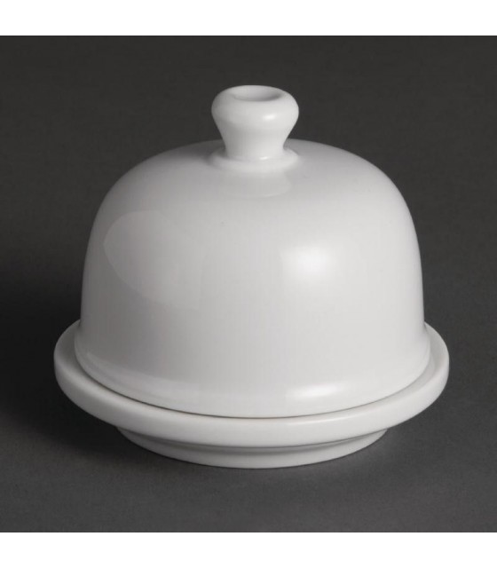 EOL  RAVIER A BEURRE AVEC COUVERCLE PAR 6 PIECES  OLYMPIA PORCELAINE dans OLYMPIA