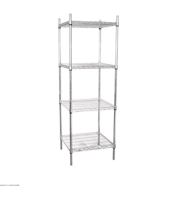 TOUR DE RANGEMENT 4 NIVEAUX 183X61X61CM CUISIMAT dans ETAGERE CHAMBRE FROIDE