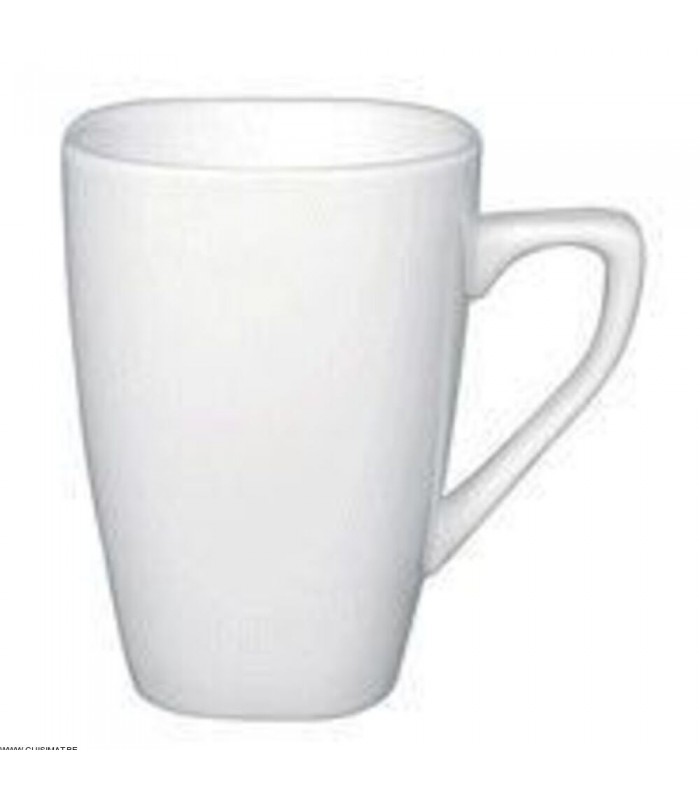 GOBELET - MUG CARRE ARRONDI OLYMPIA BLANC 21 CL  OLYMPIA PORCELAINE dans OLYMPIA