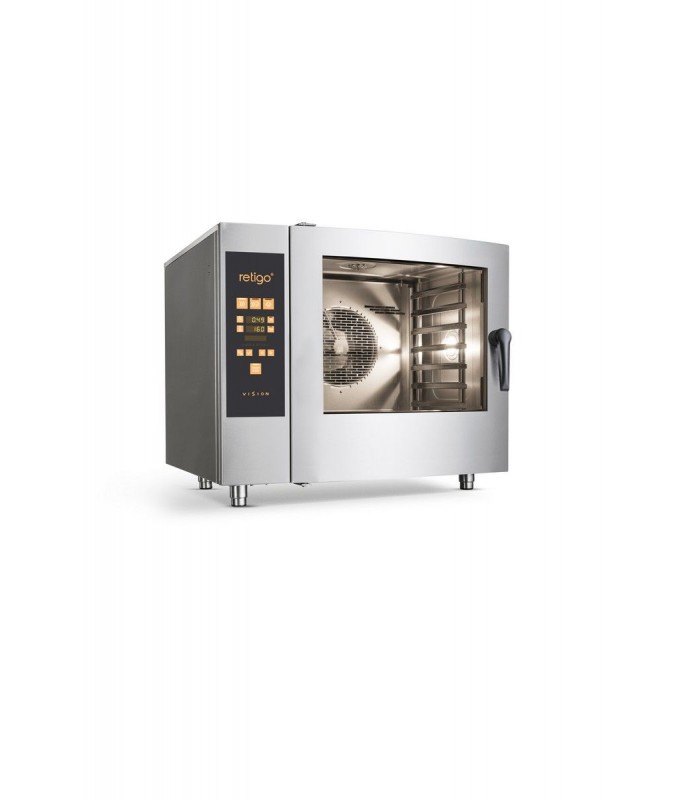 FOUR MIXTE ORANGE EXTRA 6 X GN 1/1 + 1 NIVEAU FERRAGE A GAUCHE H14-0251L-IE RETIGO dans FOUR CONVECTION