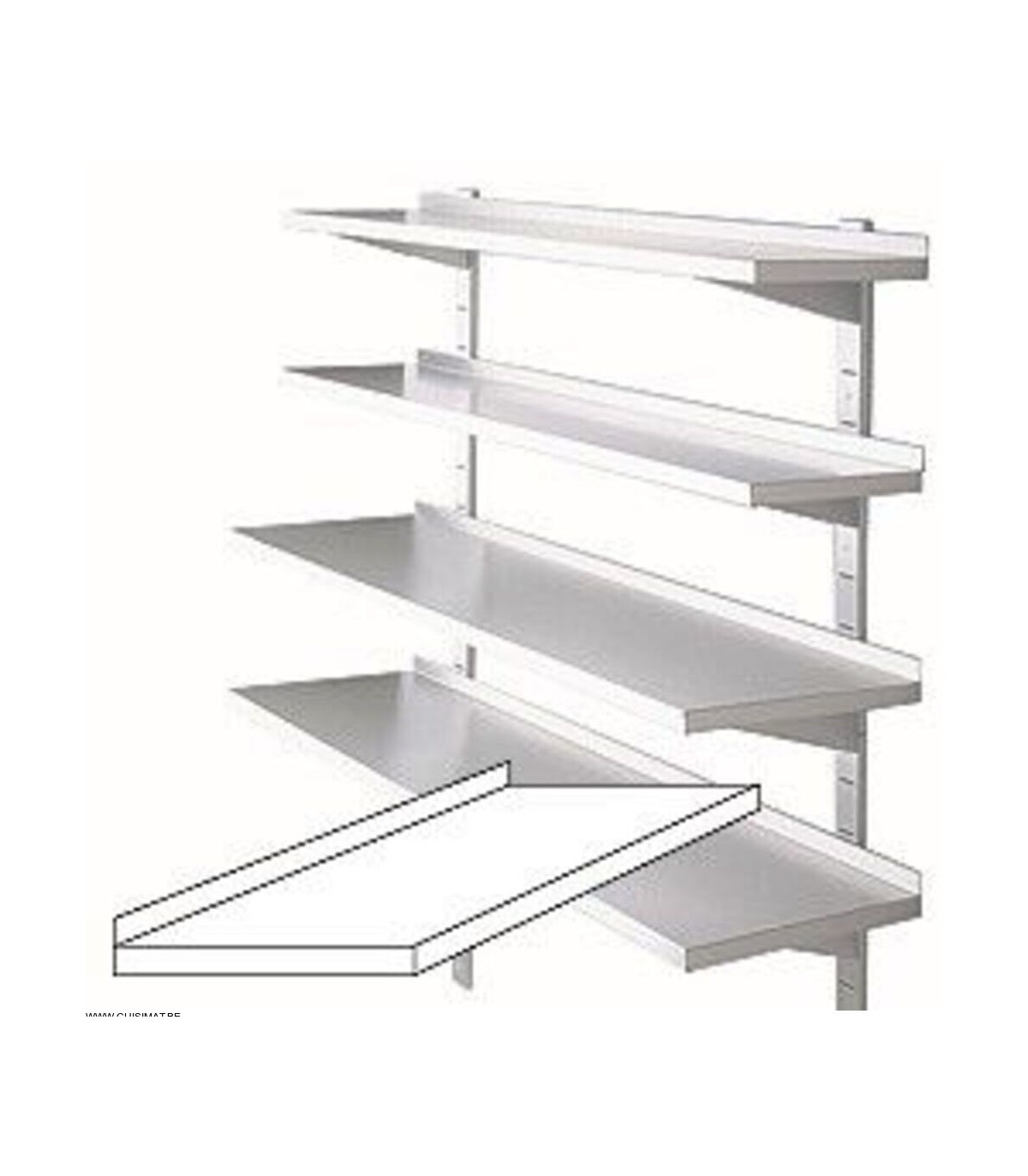 ETAGERES MURALES LISSES 2000 * 300MM DIAMOND dans ETAGERE CHAMBRE FROIDE