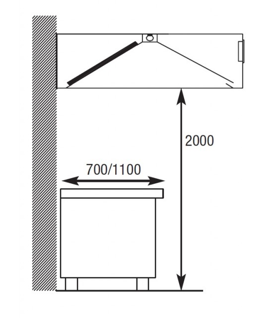 HOTTE MURALE INDUCTION-COMPENSATION 320CM DIAMOND dans HOTTE