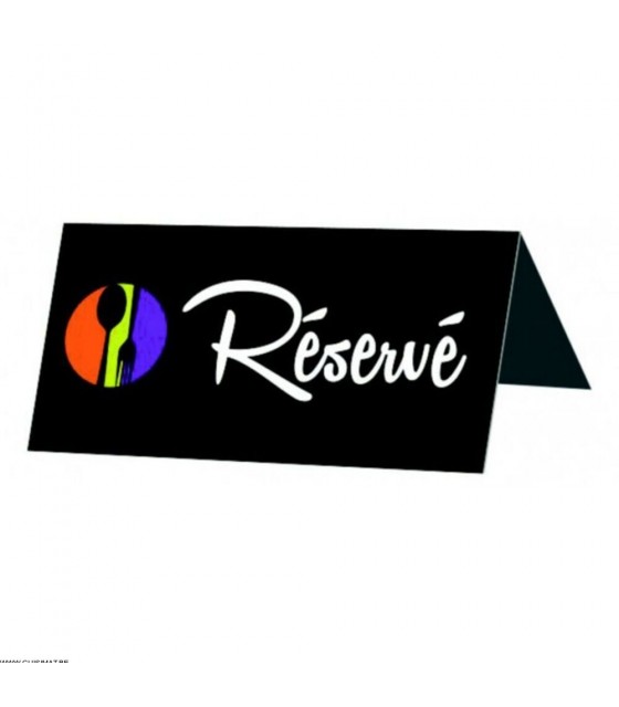 CHEVALET TABLE 8X4CM FUNNY COLOR RESERVE 10 PIECES BEQUET dans SUPPORTS DE PRESENTATION