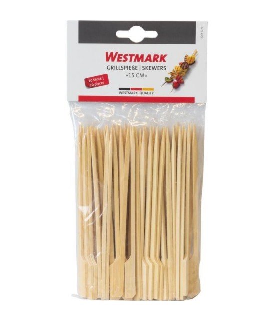 MINI BROCHETTE EN BOIS 15CM 70 PIECES WESTMARK dans BROCHETTES