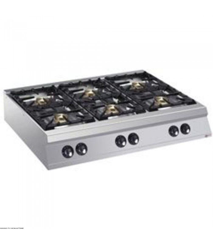 CUISINIERE 6 FEUX VIFS GAZ TOP POWER MAXIMA 2200 DIAMOND dans GAZ