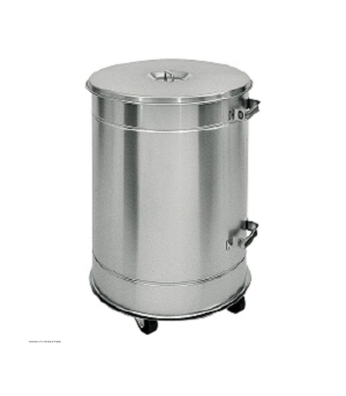 POUBELLE ETANCHE INOX 105LT SUR ROUES DIAMOND dans POUBELLES