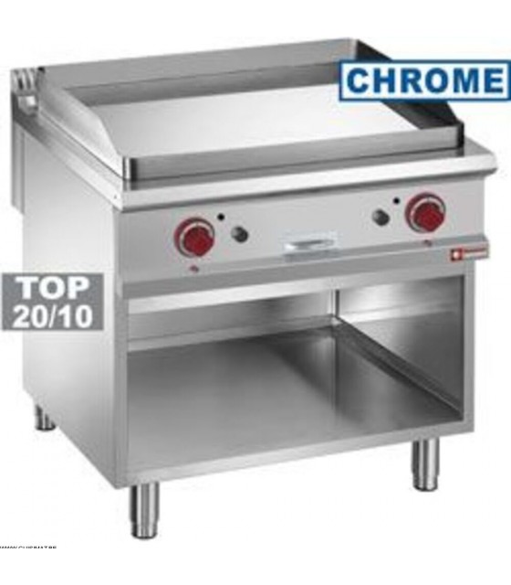 GRILLADE FRY-TOP GAZ PLAQUE DUR CHROME DIAMOND dans GRILLADE ET PLANCHA