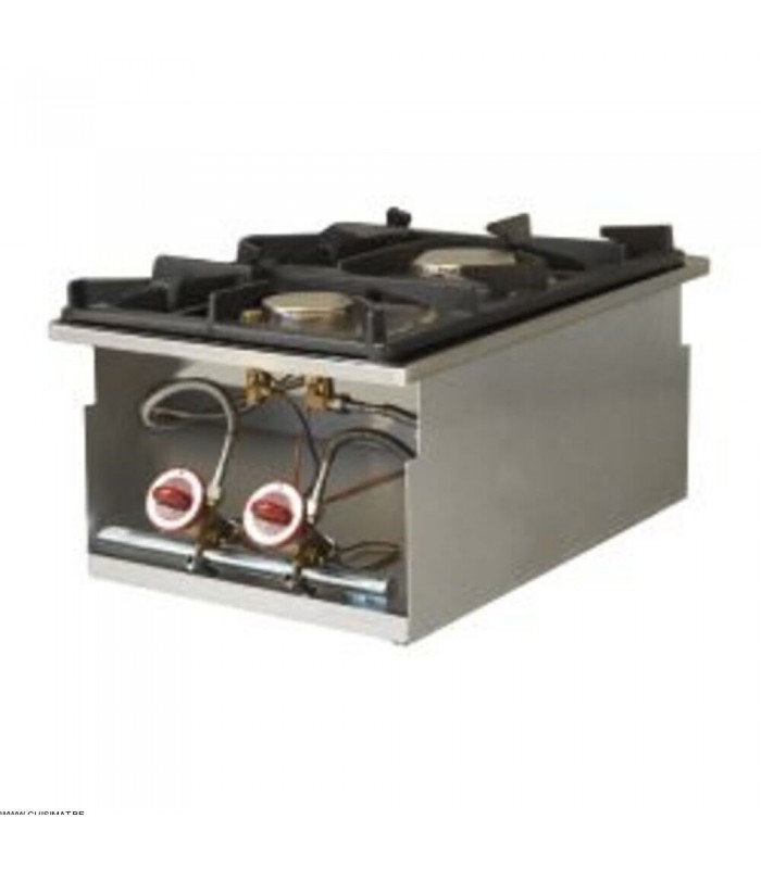 CUISINIERE GAZ 2 FEUX VIFS A ENCASTRER DROP-IN DIAMOND dans EQUIPEMENTS ENCASTRABLES