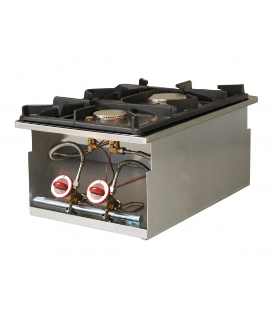 CUISINIERE GAZ 2 FEUX VIFS A ENCASTRER DROP-IN DIAMOND dans EQUIPEMENTS ENCASTRABLES