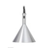 LAMPE CHAUFFANTE RETRO ALUMINIUM - H360 MM - DIA 280 MM - LAMPE 250W INCLUE dans PONT CHAUFFANT