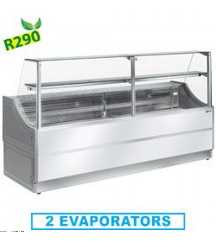 COMPTOIRS VITRINES REFRIGEREES AVEC RESERVE 150CM DIAMOND dans COMPTOIR