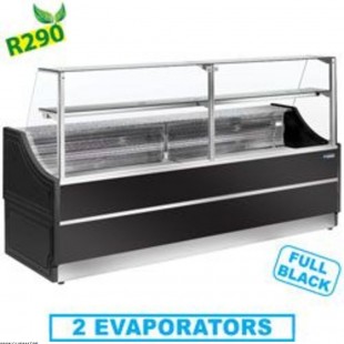 COMPTOIR VITRINE REFRIGERE VITRE DROITE 90° AVEC RESERVE ORLEANS PLUS 150CM DIAMOND dans COMPTOIR