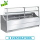 COMPTOIR-VITRINE REFRIGERE AVEC RESERVE 250CM DIAMOND OL250A2RR2BB