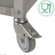 EOL  KIT DE 4 ROUES Ø100MM (2 AVEC FREINS) DIAMOND