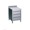 ARMOIRE 3 TIROIRS AVEC REBORD dans TABLES INOX