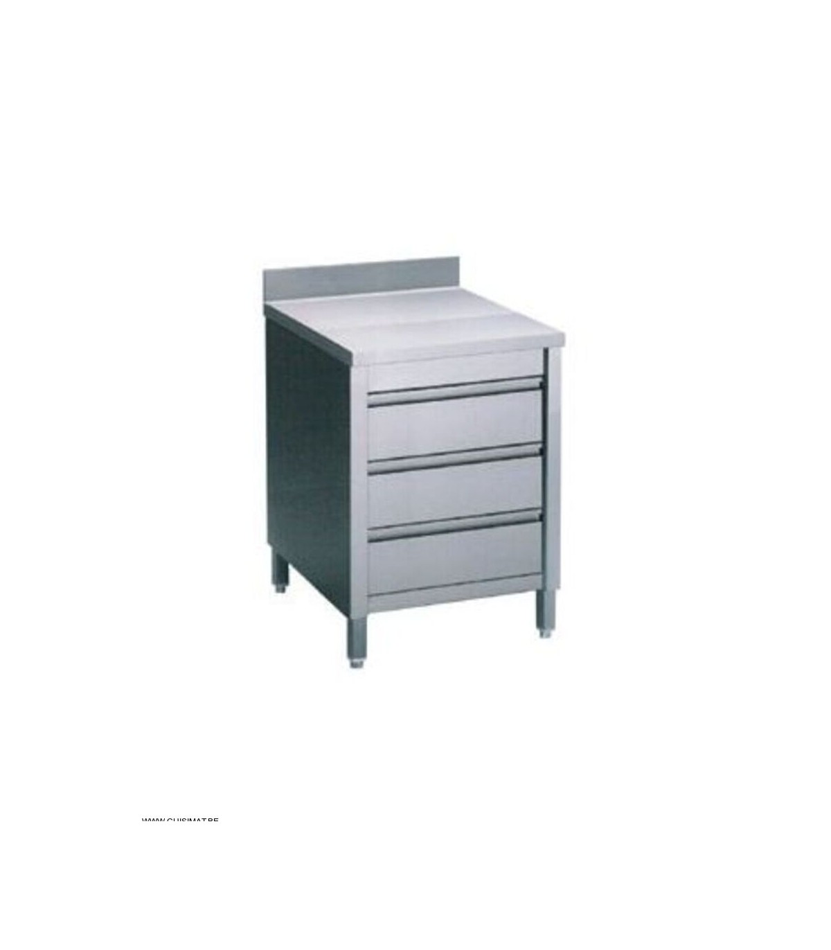 ARMOIRE 3 TIROIRS AVEC REBORD dans TABLES INOX