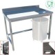 TABLE PREPARATION VIANDES OU POISSONS MURALE 120CM DIAMOND