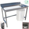 TABLE PREPARATION ET LAVAGE LEGUMES MURALE 180CM DIAMOND dans TABLES INOX