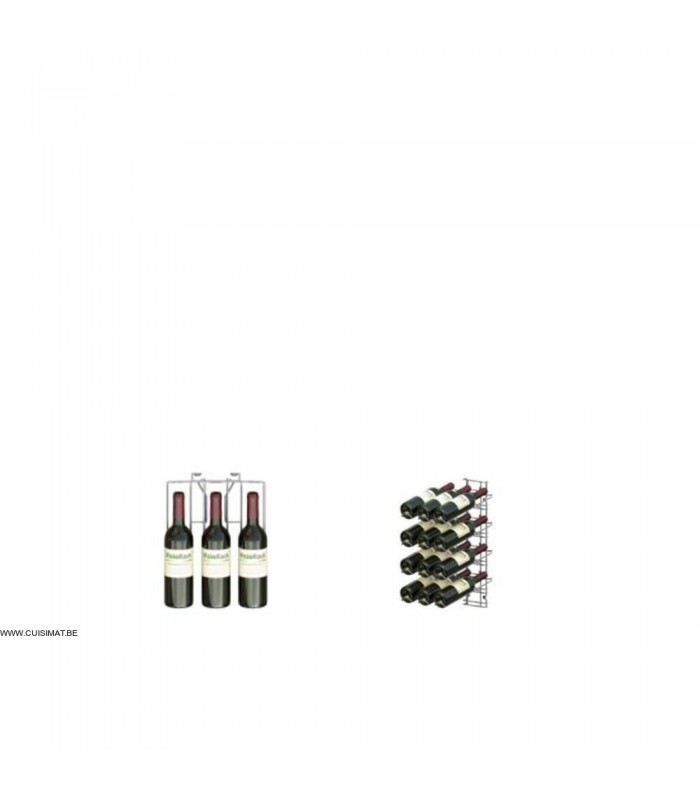 Chrome casier à vin-capacité 4 bouteilles