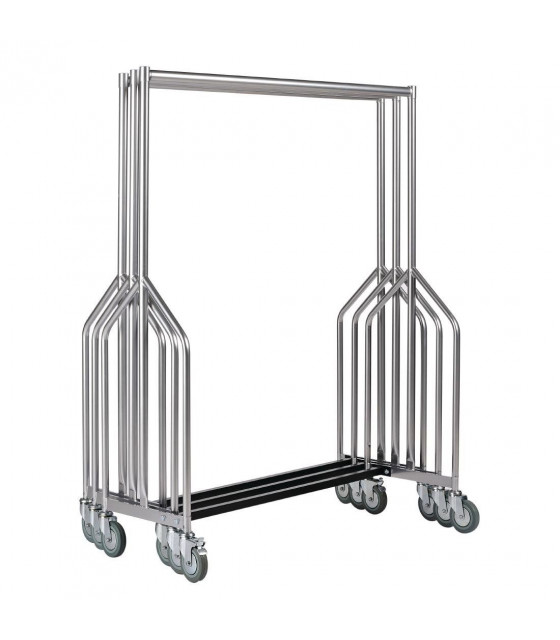 PORTANT VETEMENTS PROFESSIONNEL EN Z - VESTIAIRE CUISIMAT dans PORTE MANTEAU