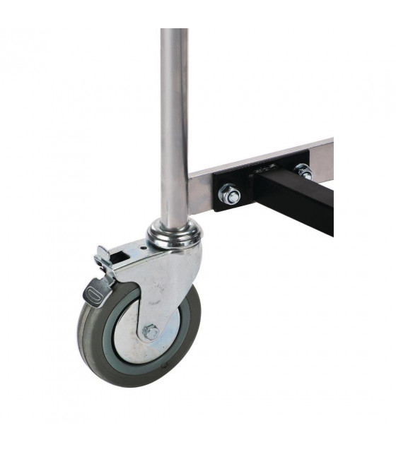 PORTANT VETEMENTS PROFESSIONNEL EN Z - VESTIAIRE CUISIMAT dans PORTE MANTEAU