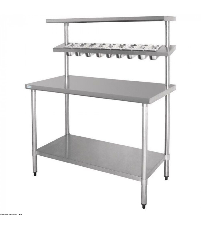 TABLE DE PREPARATION INOX 120CM dans TABLES INOX