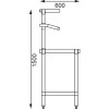 TABLE DE PREPARATION INOX 120CM dans TABLES INOX