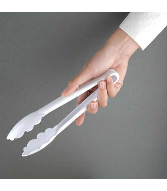 PINCE DE SERVICE BLANCHE 23CM dans USTENSILES DE SERVICE