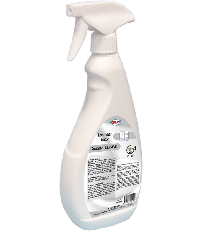 PRODUIT LUSTRANT INOX 750ML ORLAV STAR dans DETERGENT