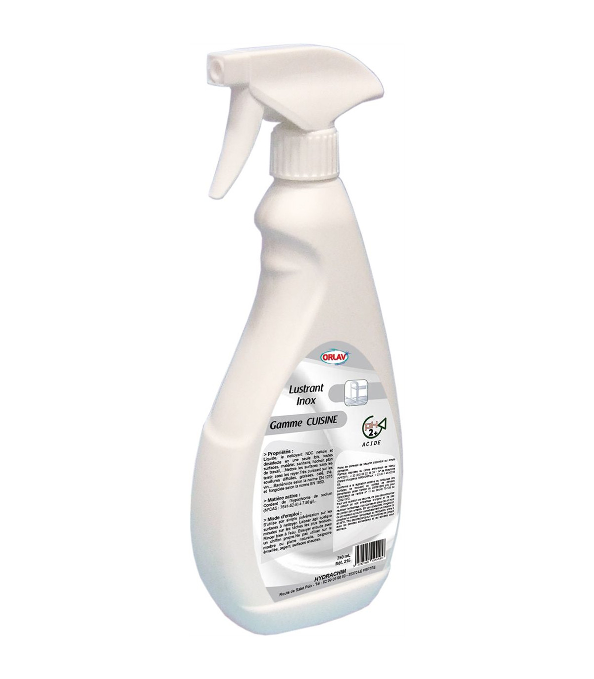 PRODUIT LUSTRANT INOX 750ML ORLAV STAR dans DETERGENT