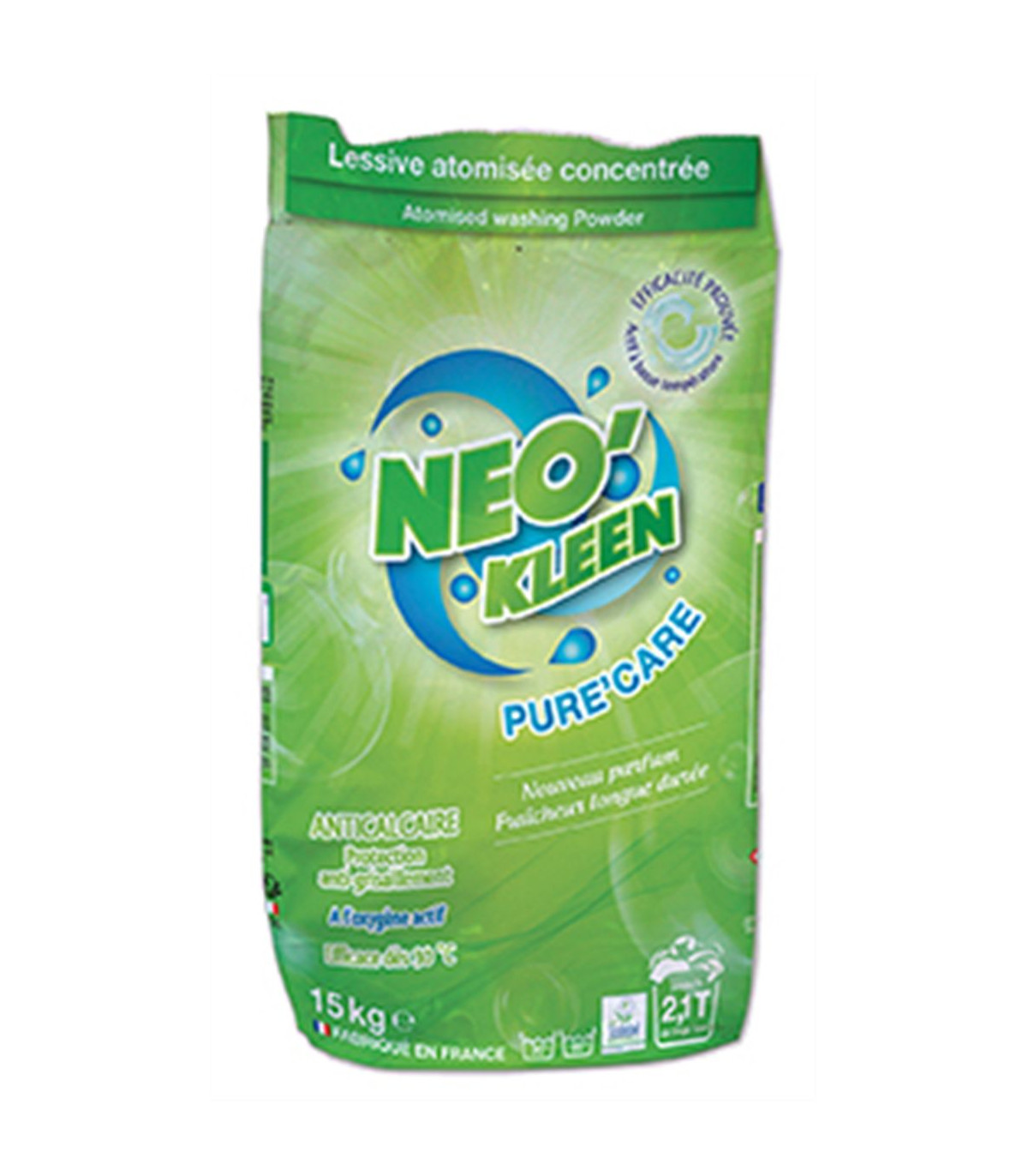 LESSIVE ATOMISEE 15KG GREEN NCDSM dans LESSIVE