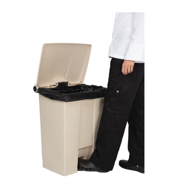 CONTENEUR A DECHETS CAPACITE 68LT BEIGE RUBBERMAID dans POUBELLES