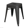 TABOURET ACIER BAS NOIR 4 PIECES CUISIMAT dans TABOURET