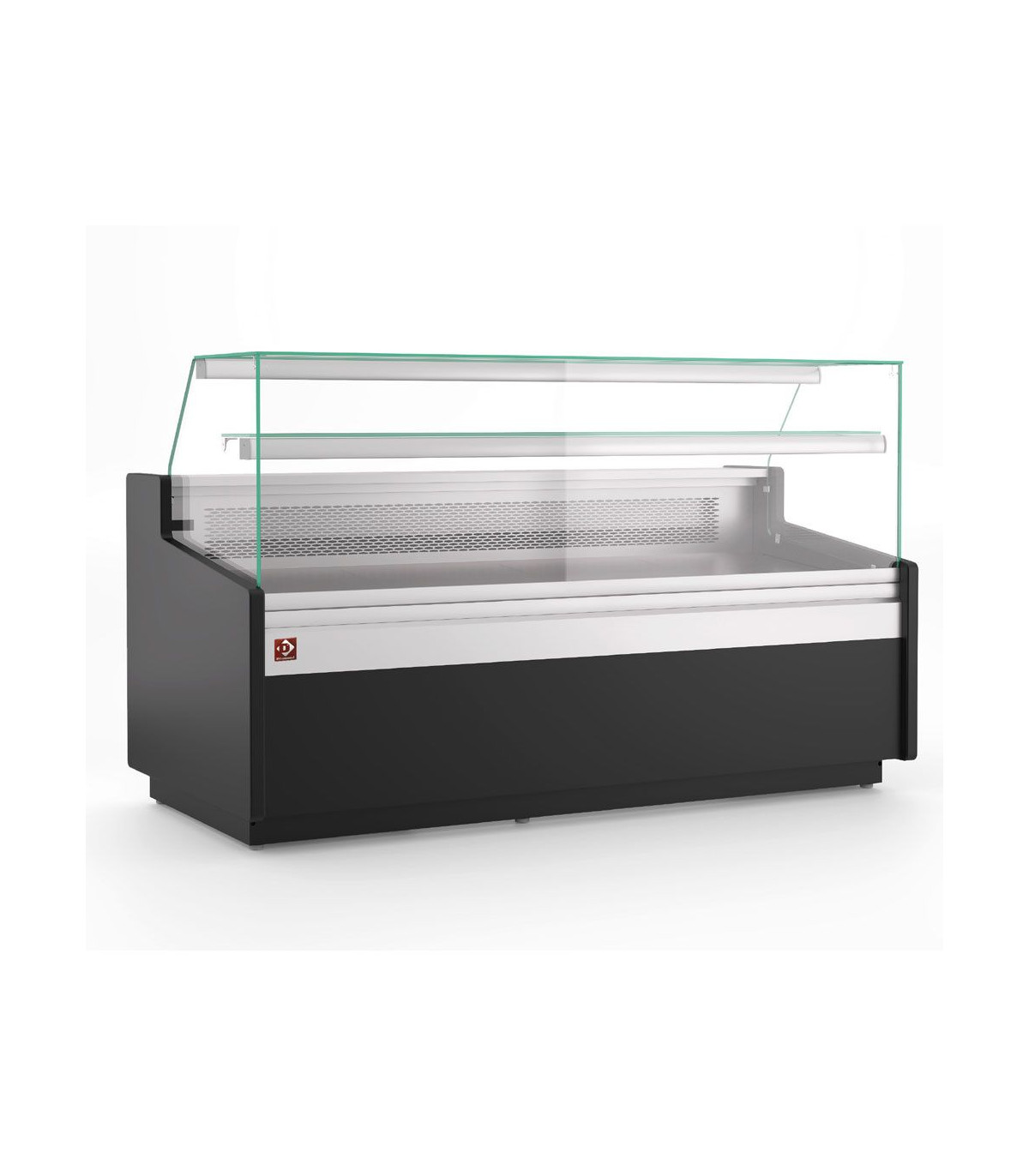 COMPTOIR VITRINE VENTILE, AVEC RESERVE - NOIR 1305MM dans COMPTOIR