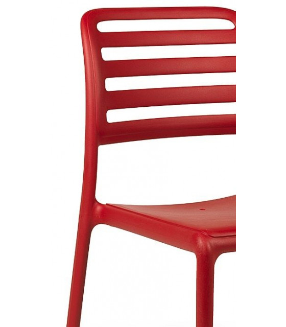 CHAISE COSTA BISTROT ROUGE AMOBIS dans CHAISES