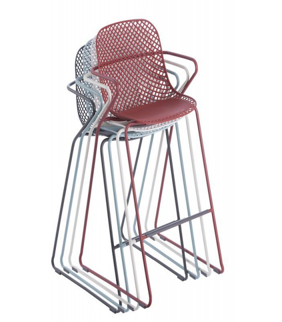 TABOURET RAMATUELLE 73  ROUGE BOSSA NOVA AMOBIS dans TABOURET