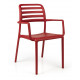 FAUTEUIL COSTA BISTROT ROUGE AMOBIS