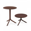 TABLE SPRITZ Ø60CM CAFE - 2 HAUTEURS POSSIBLES AMOBIS dans TABLE EN RESINE