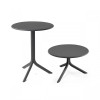 TABLE SPRITZ Ø60CM ANTHRACITE - 2 HAUTEURS POSSIBLES AMOBIS dans TABLE EN RESINE