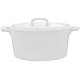 COCOTTE AVEC COUVERCLE BLANCHE DIAM 13 CM X H 6 CM