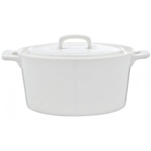 COCOTTE AVEC COUVERCLE BLANCHE DIAM 13 CM X H 6 CM dans VAISSELLE