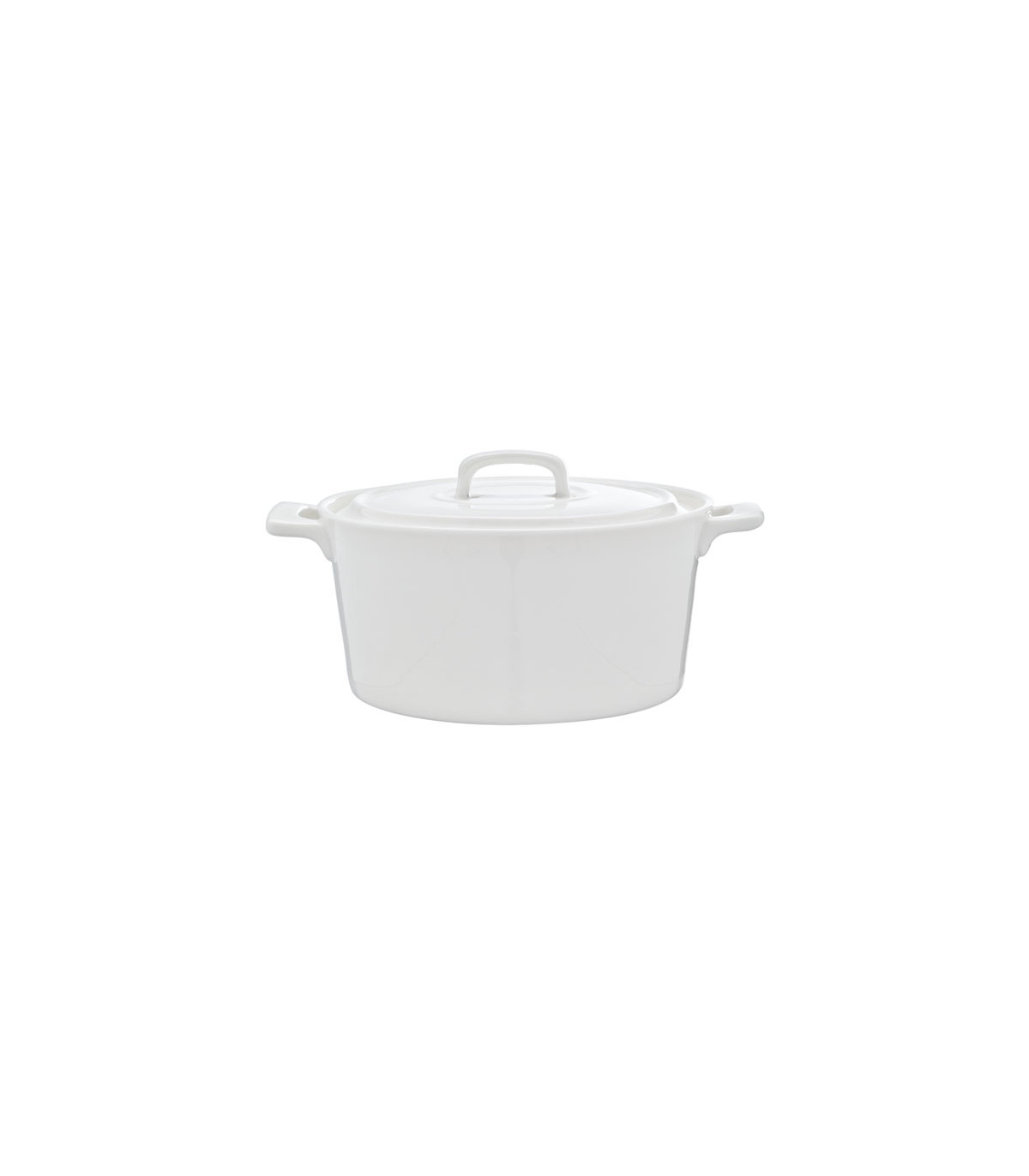 COCOTTE AVEC COUVERCLE BLANCHE DIAM 13 CM X H 6 CM dans VAISSELLE