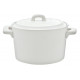 COCOTTE AVEC COUVERCLE BLANCHE DIAM 10 CM X H 6 CM