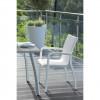 FAUTEUIL SUNSET BLANC GALCIER / TOILE BLANCHE AMOBIS dans FAUTEUIL