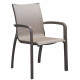 FAUTEUIL SUNSET BRONZE / TOILE COGNAC AMOBIS