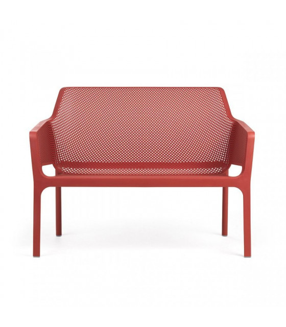 CANAPE 2 PLACES NET BENCH CORAIL AMOBIS dans TRANSAT ET CHAISE LONGUE